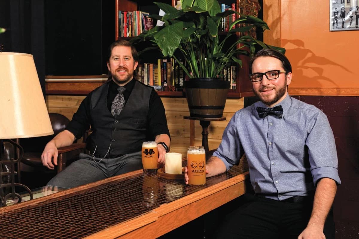 Matinee owners Ryan ‘Rex’ Keppel and Kevin Shanahan at the bar